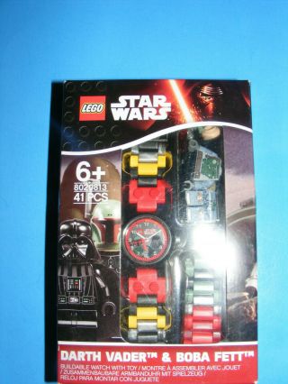 Lego Star Wars Boba Fett & Darth Vader Buildable Watch 8020813 Mandalorian