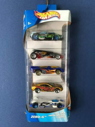Hot Wheels 2004 Zero - G 5 Pack Maelstrom Charger Pistons Vulture Jet Threat 3.  0