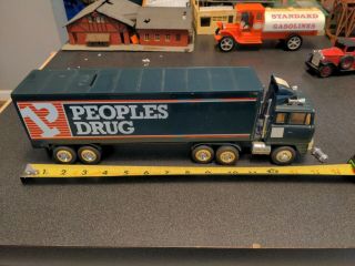 1993 Limited Edition Tractor Trailer Peoples Drug Coin Bank Semi Truck