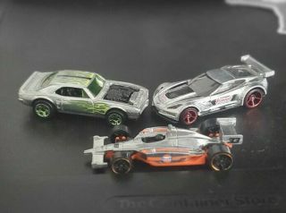 2018 Hot Wheels Zamac​ Indy 500 Oval,  Firebird And Corvette Walmart Loose
