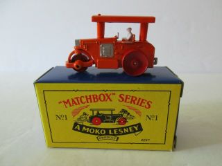 Matchbox Series No.  1 Aveling Barford Road Roller Moko Lesney