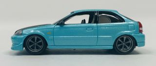 Johnny Lightning 1:64 Street Freaks 1996 Honda Civic Custom Turquoise