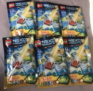 6 Bags Of Lego Nexo Knights 70372 5 Nexo Powers Wave 1