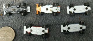 Set of 5 Vintage Micro Machines Formula Racers Galoob 1987 Race Cars 3