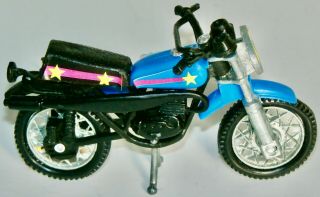 Vintage Zee Toys Street Bike Ridge Rider Blue Dirt Bike Made In Hong Kong