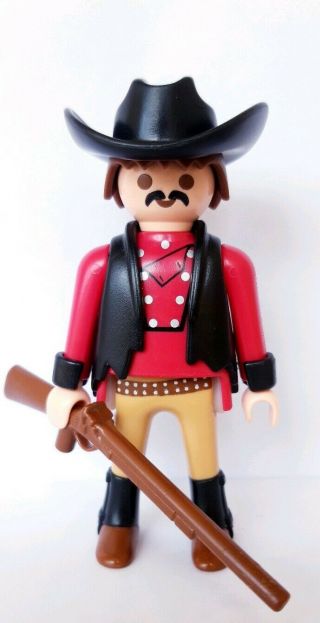 Playmobil Cowboy Gilet Farwest Western Bandit Outlaw Stetson Usa Custom