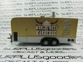 Johnny Lightning 1:64 Loose 5 " Bbq Concession Food Travel Trailer For Dioramas