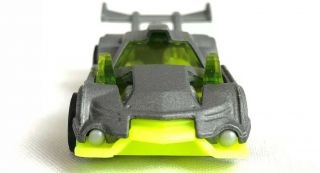 2014 Hot Wheels Track Builder GT Hunter 1:64 Scale Gray Yellow 2