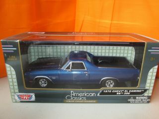 Motor Max American Classics 1970 Chevrolet El Camino Blue 1:24 Diecast