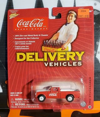 2004 Johnny Lightning Coca - Cola Delivery Vehicles 1962 Studebaker 1:64