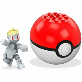 Pokeman Machop Poke Ball Mega Construx Figure Set