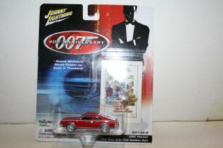 James Bond 007 Amc Hornet Diecast Car - 1/64 - Red - Carded - - Johnny Lightning