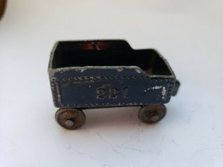 Vintage 1930s Barclay Slush Cast Metal Toy Train Car Coal Tender 221