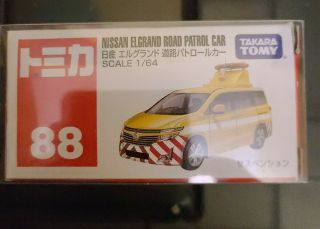 Takara Tomy Tomica 88 Nissan Elgrand Road Patrol Scale 1/64 Diecast Toy Car