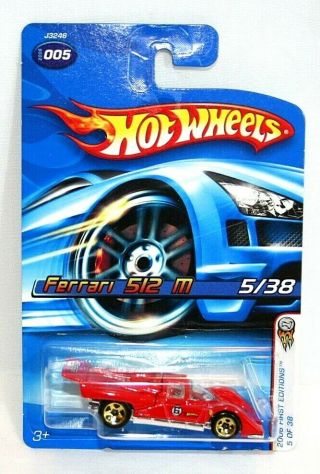2006 Hot Wheels First Editions Ferrari 512m Red 1/64