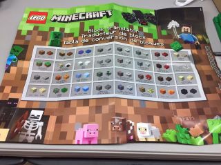 Lego 21116 Minecraft Crafting Box 16x22 " Poster - - Dual Sided