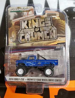 2019 Greenlight Kings Of Crunch 1974 Ford F - 250 Midwest Four Wheel Drive Center