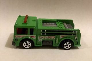 Vintage 1976 Mattel Hot Wheels Green Fire Eater Fire Rescue Race Truck Engine 9
