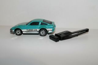 1986 Matchbox Burnin Key Cars Nissan 300 Zx Turbo Teal With Power Key Launcher
