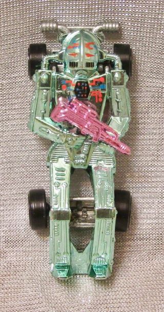 Vintage1986 Hot Wheels Zombot Speed Demon Race Car Space Robot W/ Gun