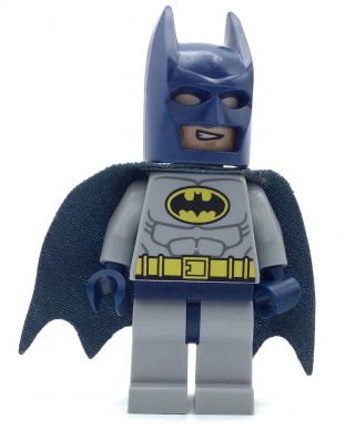 Lego Batman Minifigure Hero Blue Mask Cape Fig