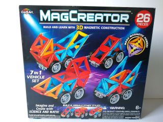 Cra - Z - Art 26 Pc Magcreator Set Building - And - Stacking - Toys 6,