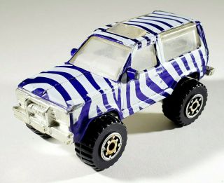 Matchbox Toys Mb187 Ford Bronco Ii (purple Zebra Stripes) 1:57 ©1987
