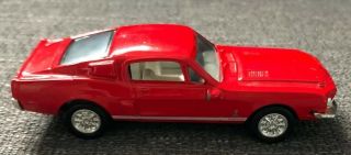 Vintage Ertl 1968 Shelby Gt - 500 Mustang Cobra Red 1:43 Scale Red