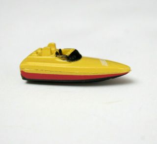 Micro Machines Derby Speed Boat Type 2 Yellow Red Black Galoob 1987