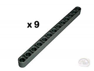 Lego Technic - 9 X Studless Beams - 15l - Liftarms - - Dbg - (nxt,  Ev3)
