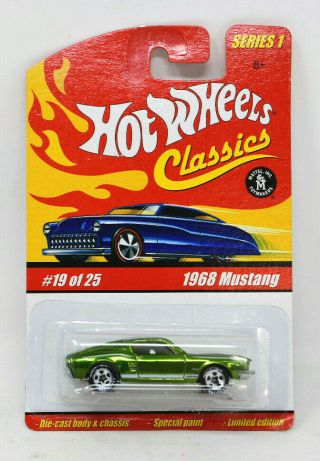 Hot Wheels Classics Green 1968 Mustang Series 1