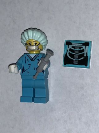 Lego Collectable Minifigures Series 6 8827 Surgeon Doctor Nurse Scrubs 2012