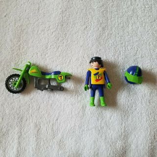 Vintage Mobil Toy Dirt Bike And Rider