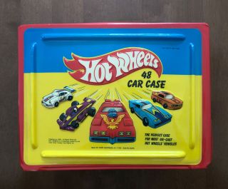 1986 Hot Wheels Red 48 Car Case -