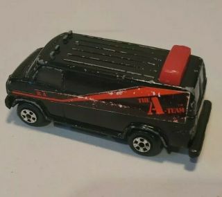 1983 Vintage Ertl 1:64 The A Team Black Chevy Van Die Cast Made In Usa
