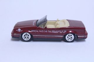 Johnny Lighting 1992 Cadillac Allante Pace Car Maroon White Inter.