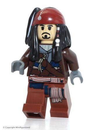 Lego Pirates Of The Caribbean Minifigure - Captain Jack Sparrow (voodoo)