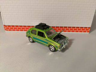 Hare Splitter - 2014 Hot Wheels Real Riders - 1/64 Green Volkswagen Vw Rabbit