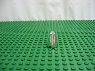 Lego Chrome Silver Cone 2x2x2 Open Stud Naboo Starfighter Ucs 10026 3942c