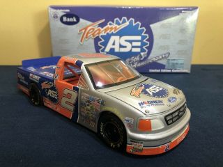 1997 Limited Edition Mike Bliss 2 Action 1:24 Coin Bank Die Cast Ase 25th Anniv.