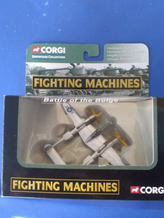 Corgi Fighting Machines Battle Of The Bulge P - 38