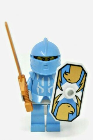 Lego Minifigure Knights Kingdom Ii Jayko W/ Gold Sword & Eagle Shield Cas260