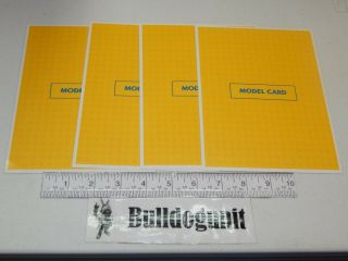 1999 Lego Creator Board Game Replacement All 4 Yellow Model Cards Only