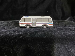 Vintage 1989 Bumpy Bus Company White Red Blue Galoob Micro Machines