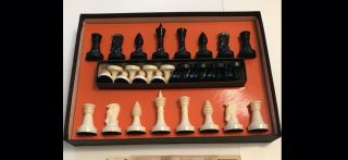OFFERS Vintage Ganine Classic Chess Set for a Star Trek 3D Chess Prop GORGEOUS 2