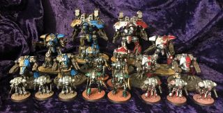 Two Very Well Painted And Magnetized Adeptus Titanicus Legions