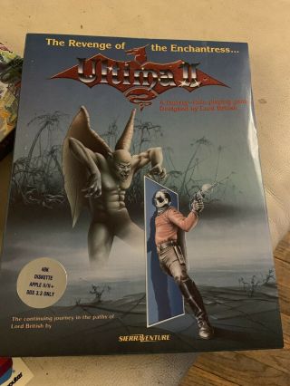 Vintage Role Playing Games Ultima 2 For Apple Computer Ll/ll,