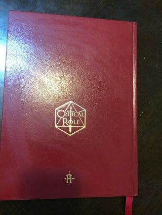 Critical Role Chronicles of Exandria Vol.  I Vox Machina Art Book Deluxe Edition 2