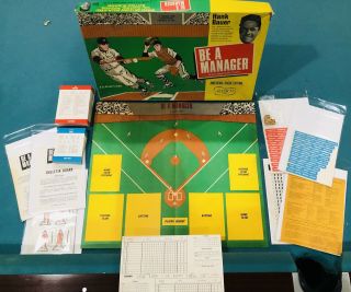 1967 “ Be A Manager “ Hank Bauer Big League Baseball Players Game Complete Rare