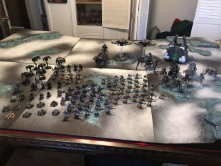 Warhammer 40k Necron Army Assembled Partially Painted